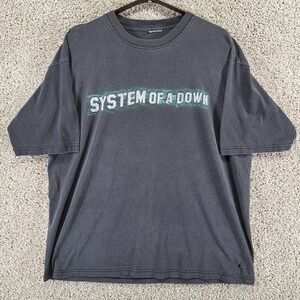 Vintage System‎ Of A Down T-Shirt Mens M/L Toxicity 2001 Band Tee Nu Metal Rock